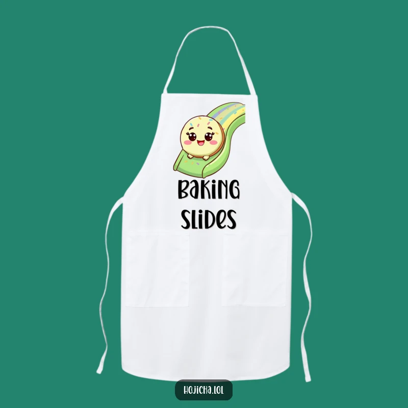 Funny Matcha Cookie Slide Apron: Bake Sweet Smiles With Fun