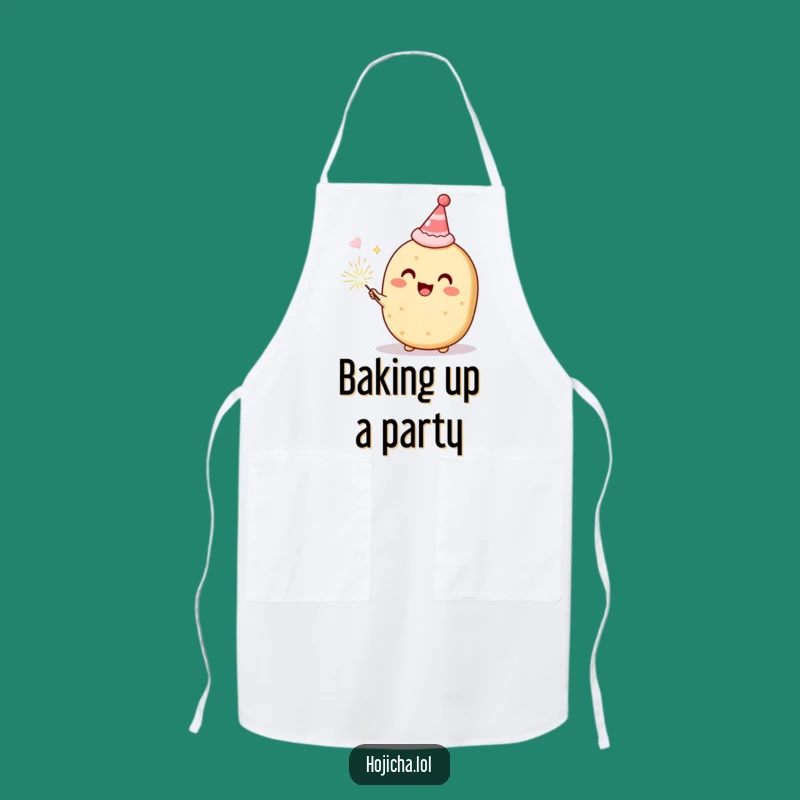 Funny Hojicha Cookie Party Apron, Festive Gift for Kitchen Celebrations