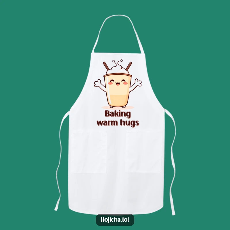 Funny Hojicha Hug Apron: Cook with Warmth and a Smile