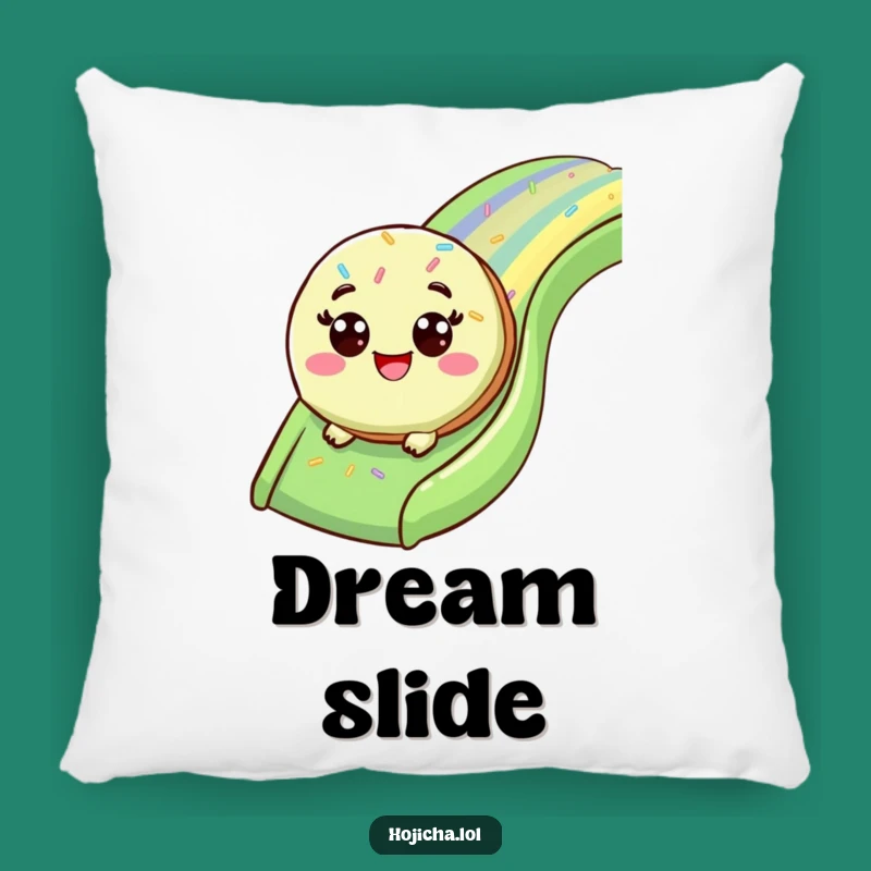Funny Matcha Cookie Slide Pillow: Comfy Cheer For Sweet Dreams
