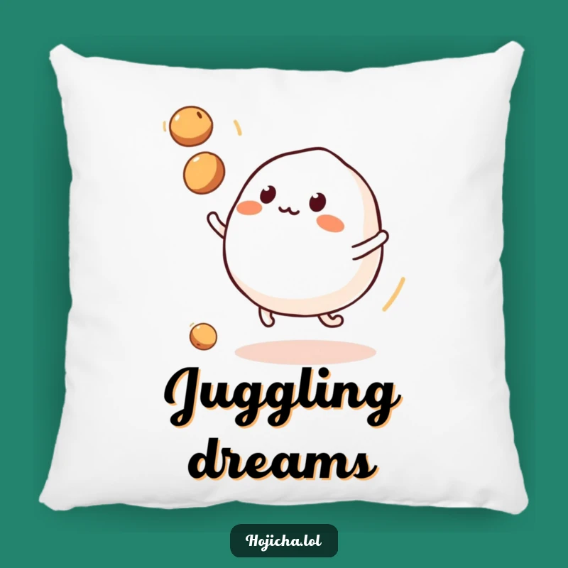Funny Mochi Juggling Soybeans Pillow: Comfy Cheer for Snack Lovers