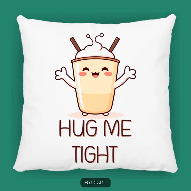 Funny Hojicha Hug Pillow: Cozy Comfort from a Beaming Character