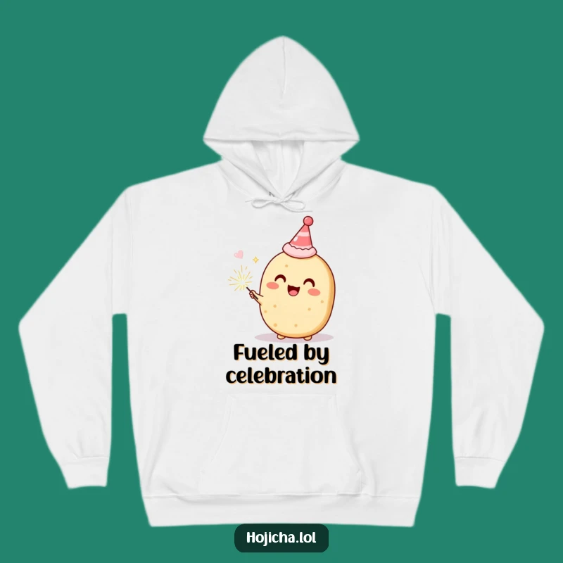 Cozy Funny Hojicha Cookie Party Hoodie, Warm Gift for Festive Comfort