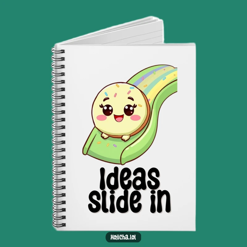 Funny Matcha Cookie Slide Notebook: Jot Down Sweet Ideas With Joy