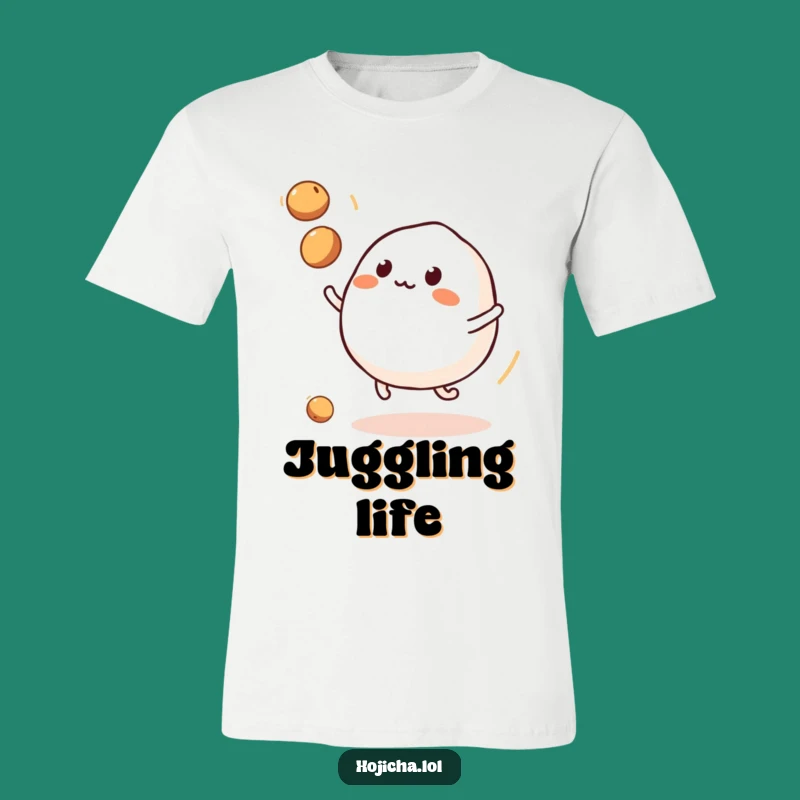 Funny Mochi Juggling Soybeans T-Shirt: Wear Your Playful Snack Spirit